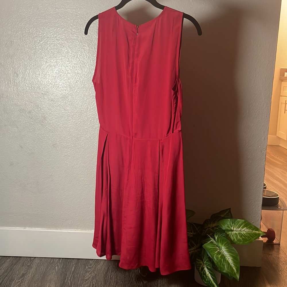 ♥️ Reformation RARE Deep Red 💄 Dress- Like new 🔥 - Picture 4 of 12